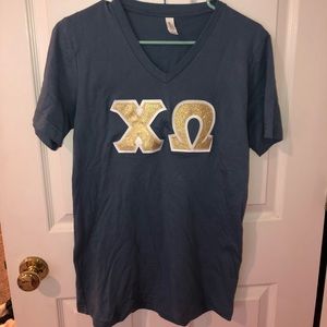 Chi Omega Brand New Letter Shirt